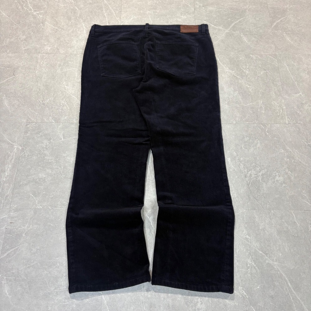 Lauren Ralph Lauren Navy Blue Corduroy Straight Leg Pants Womens 16